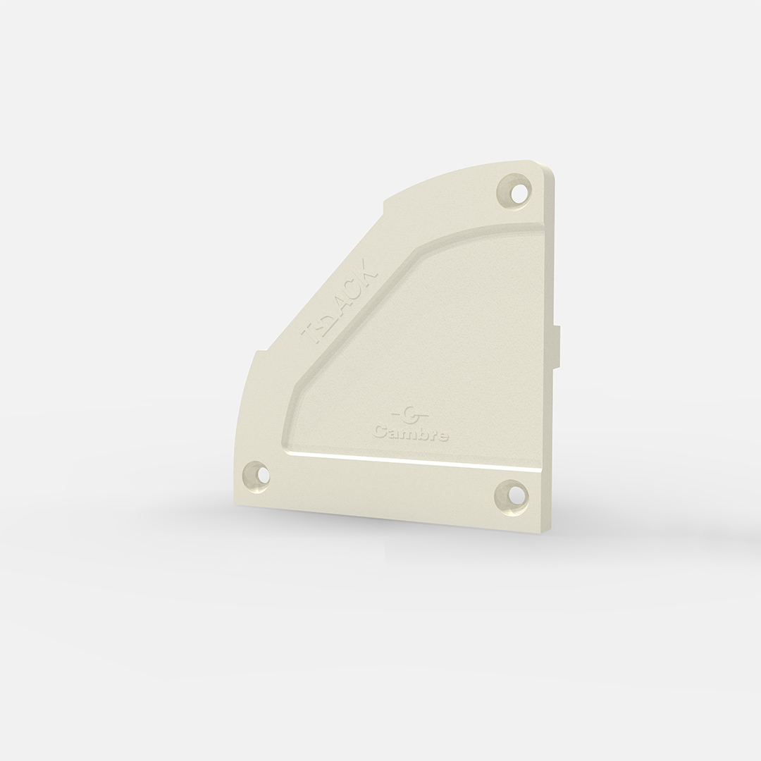 TAPA LATERAL DE PERFIL TRACK BLANCA (2 POR ENVASE)