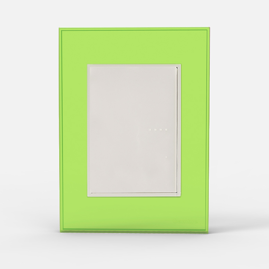 TAPA Y DISTANCIADOR BAUHAUS VIDRIO VERDE