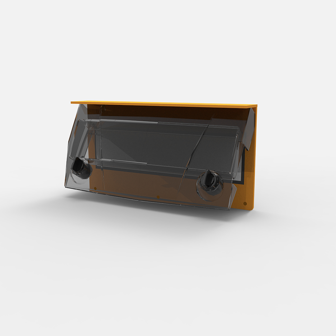 TAPA TRANSP P/PROTEC TER AMARILLA.