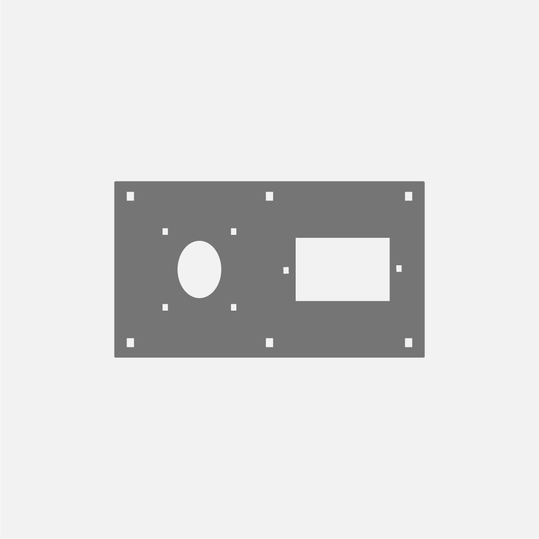 PLACA PORTANTE PARA CBOX IP44