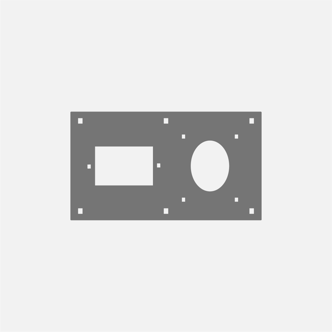 PLACA PORTANTE PARA CBOX IP44